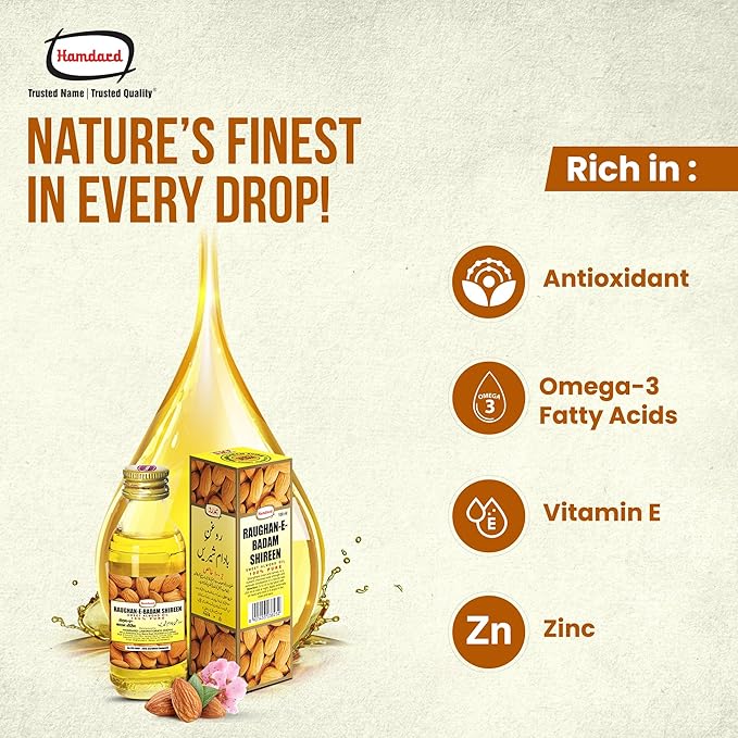 Hamdard Roghan Badam Shirin Pure Almond Oil