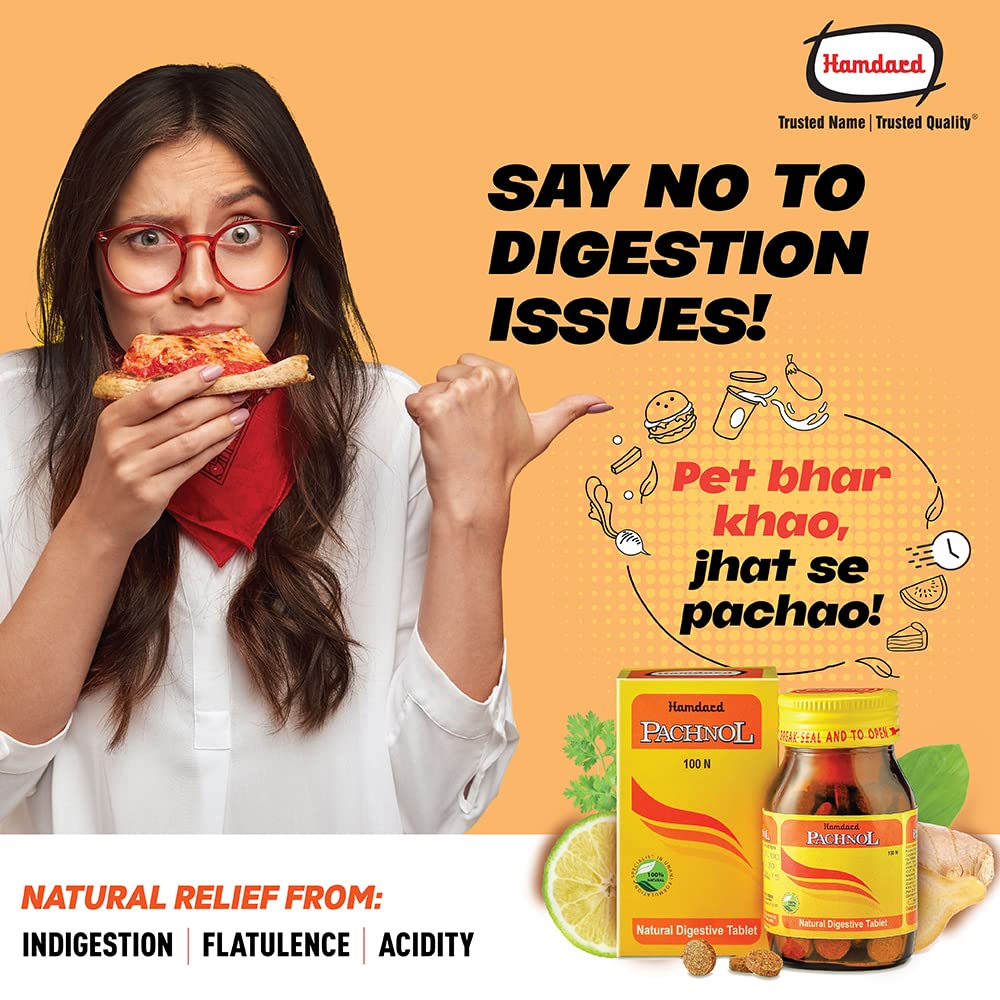 Hamdard Pachnol Natural Digestive Tablet